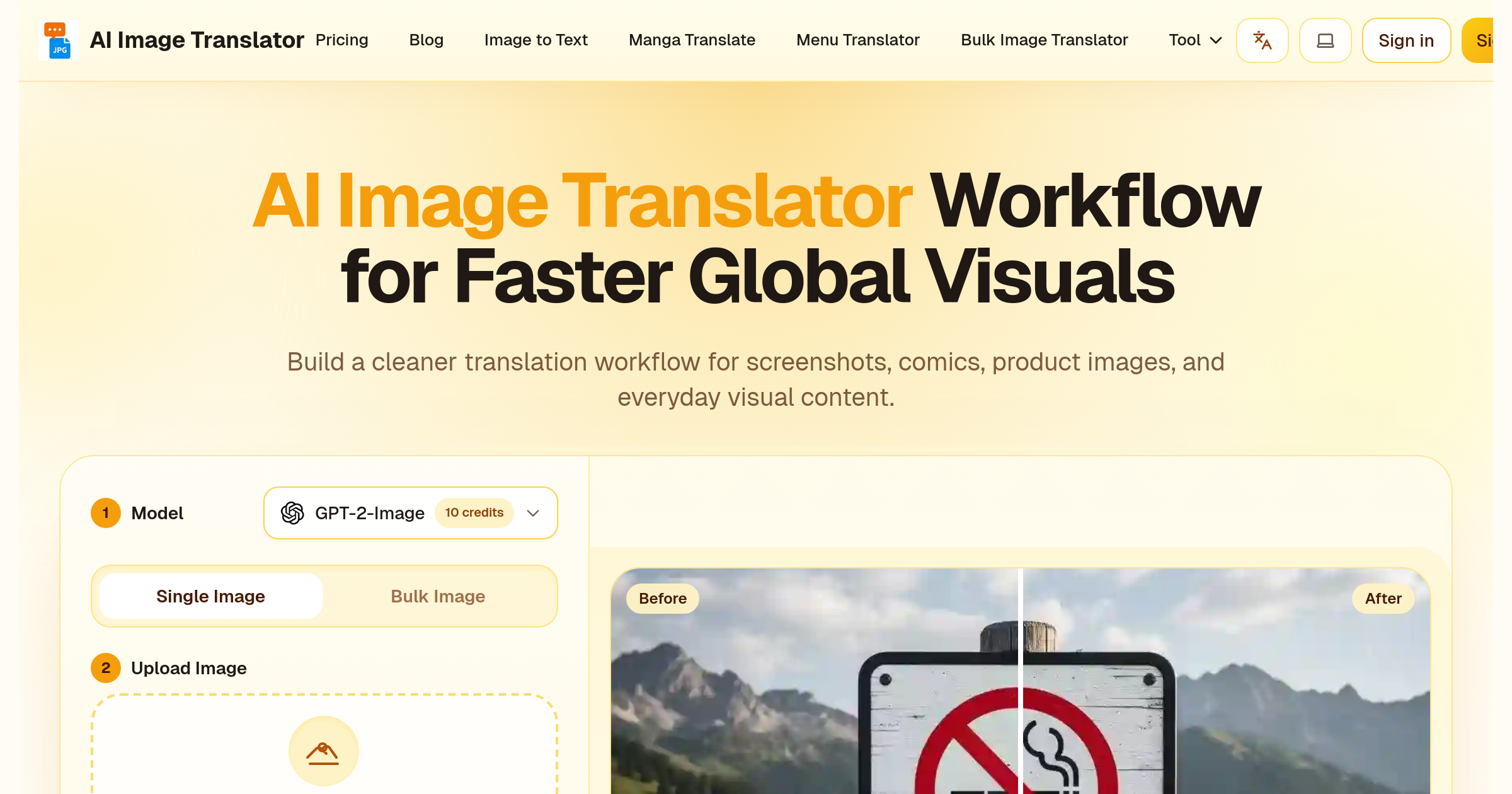 Poster/Product Image Translation Dozens of Languages